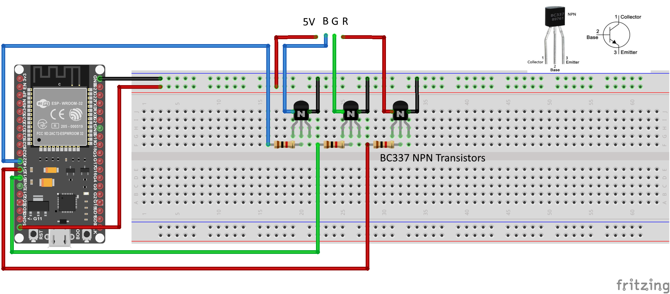 Sinric Pro light strip 5050 wiring