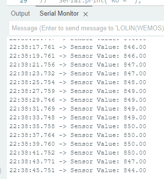 Sinric Pro MQ3 test reading