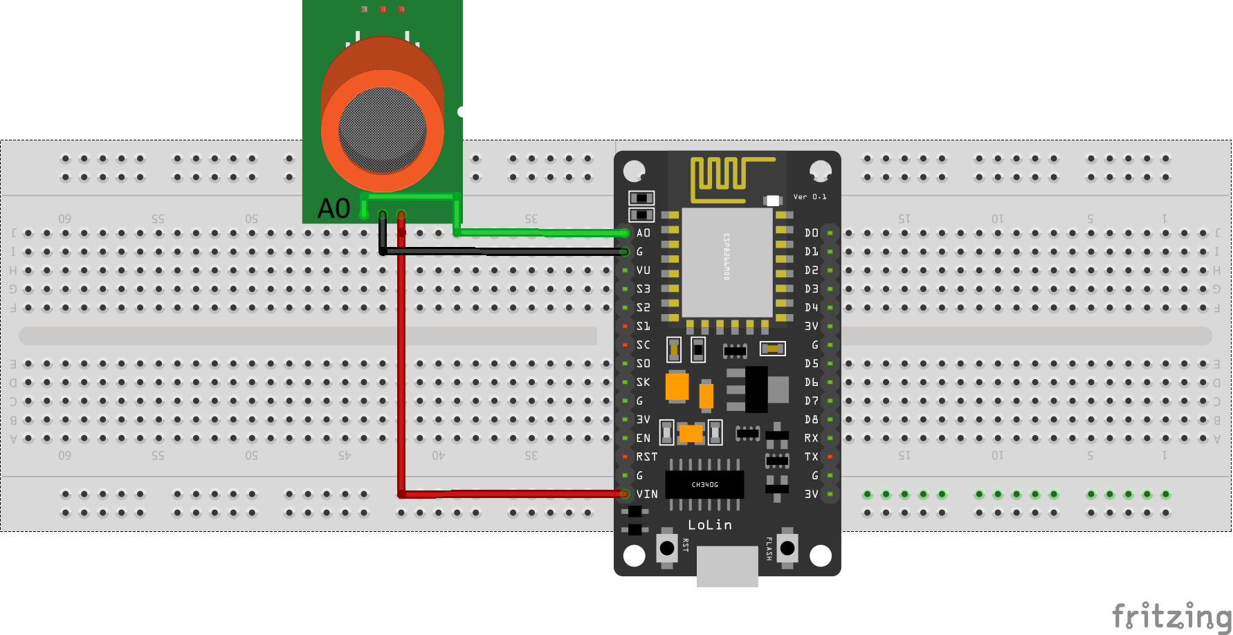 Sinric Pro esp8266 MQ-3 wiring