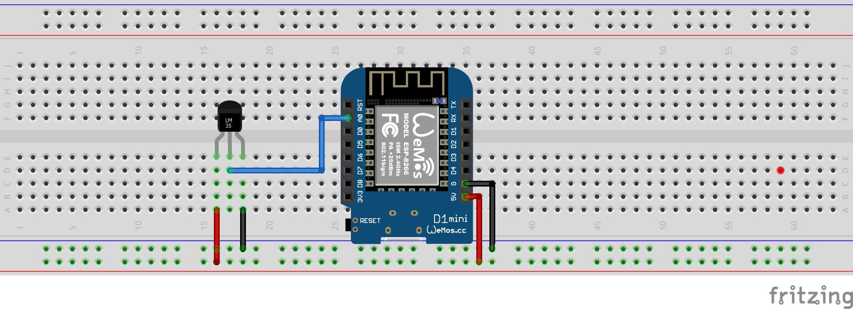 Sinric Pro LM35 or LM34 wiring